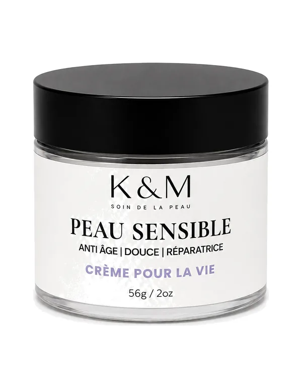 Pot de Crème Peau Sensible K&M Soin de la peau
